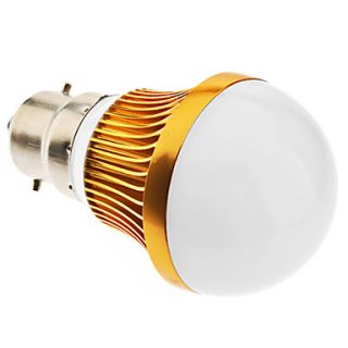 B22 6W 12x5730SMD 480 540LM 3000 3500K Warm White Light Golden Shell LED Ball Bulb (85 265V)