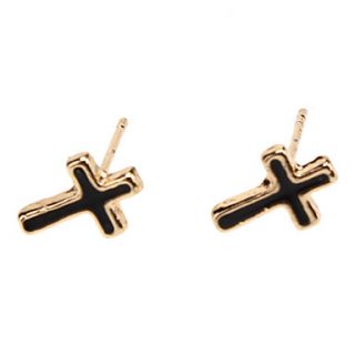 The Cross Metal Stud Earrings