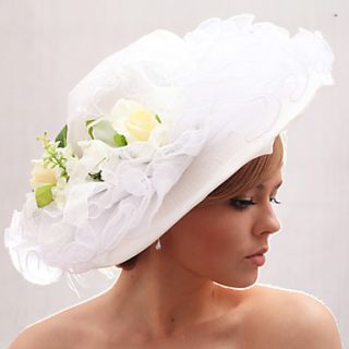 Beautiful Organza/Satin Forging Wedding Bride Hat