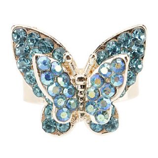 Butterfly Shaped Diamond Adjustable Ring