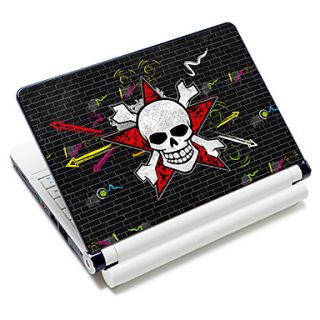 Skull Pattern Laptop Protective Skin Sticker For 10/15 Laptop 18329(15 suitable for below 15)