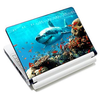 Shark Pattern Laptop Protective Skin Sticker For 10/15 Laptop 18606(15 suitable for below 15)