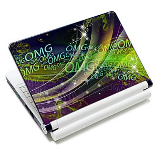 OMG Letter Pattern Laptop Protective Skin Sticker For 10/15 Laptop 18612(15 suitable for below 15)