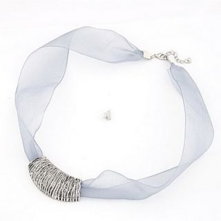 Unique Lace and Crystal Necklace