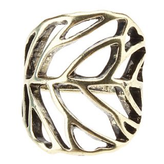 Hollow Leaves Exaggerated Ring