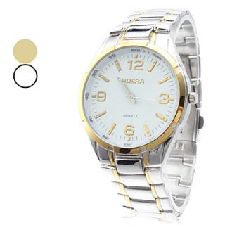Unisex Simple Design Alloy Analog Quartz Wrist Watch (Assorted Colors)