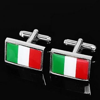 Flag Of Italy Design Cufflinks