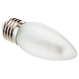 E27 2.5W 145 180LM 16x5050SMD 2800 3200K Milky Cover Warm White Light LED Candle Bulb(220 250V)