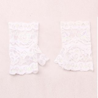 Nice Lace Fingerless Wrist Length Party/Evening Gloves