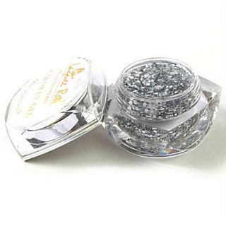Silver diamond Glitter Nail Art UV Builder Gel Soak off(15ml)