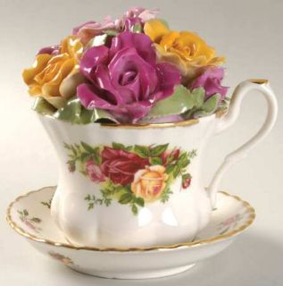 Royal Albert Old Country Roses Musical Cup & Saucer Set, Fine China Dinnerware  