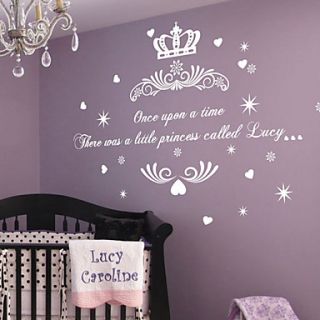 Once upon a Time Princess Name Wall Sticker
