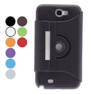 360 Degree Rotatable Protective PU Case for Samsung Galaxy Note 2 N7100 (Assorted Colors)