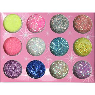 12 color Glitter Powder Sequins Nail Decorations