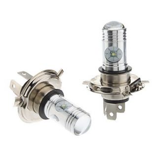 H4 12W White Light Cree LED Bulb for Car Fog Lamp (DC 12 24V, 1 Pair)