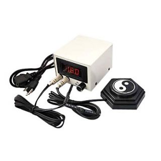 LCD Tattoo Power Supply with Foot Switch and Clip Cord