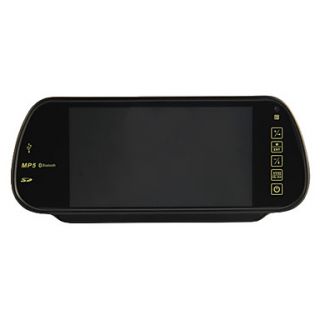 Rear View Mirror 7 TFT LCD Anti Glare Monitor with FM,Speaker,USB,SD,Mp5 Player