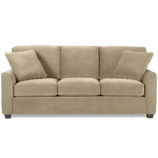 Possibilities Sharkfin Arm 84 Queen Sleeper Sofa, Thistle