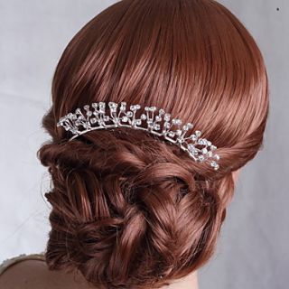 Fabulous Alloy Hand made Hair Combs with Rhinestone for Wedding/Special Occasion Headpieces