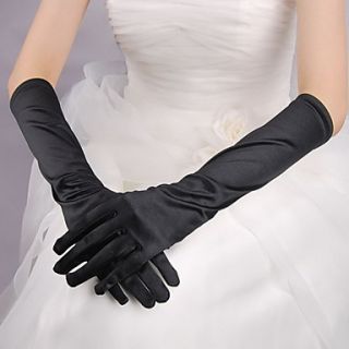 Simple Design Satin Fingertips Elbow Length Wedding/Evening Gloves