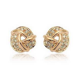 Lovely Gold Plated with Crystal Earrings