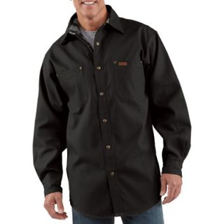 Carhartt Canvas Shirt Jacket   Black, Medium, Model# S296