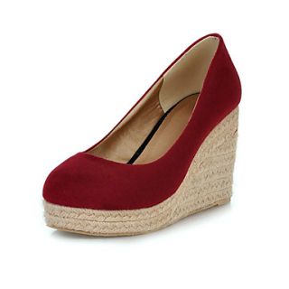 Compact Suede Wedge Heel Pumps Casual Shoes(More Colors)