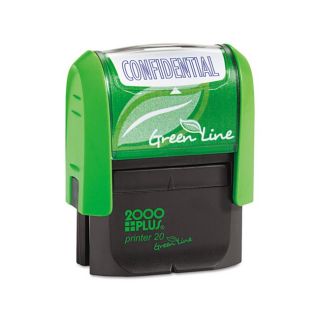 Accustamp 2000 Plus Green Line Confidential Message Stamp (blue)
