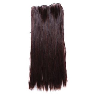 5 Clip in High Quality Synthetic Straight Hair Extension 3 Colors to Choose