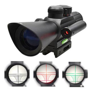 Tactical 4X32 Riflescope with Red Laser Sight for Hunting