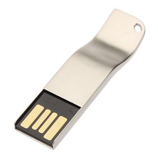 2GB Minimalist Steel Elegant Curve Design USB Flash Drive