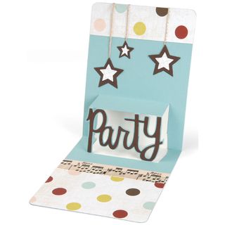 Sizzix Popn Cuts 3 d Magnetic Insert Die phrase Party