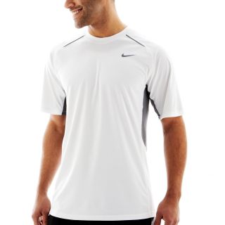 Nike Short Sleeve Legacy T Shirt, White/Grey, Mens