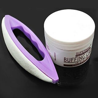 2PCS Nail Art Buffer Buffing Cream Vanish Kits (Random Color)