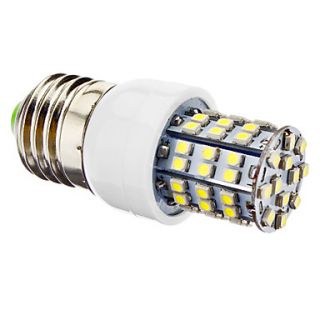 E27 3.5W 60x3528SMD 240 270LM 6000 6500K Natural White Light LED Corn Bulb (220 240V)