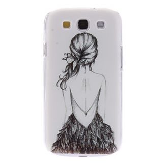 Girl in Backless Dress Pattern Hard Case for Samsung Galaxy S3 I9300