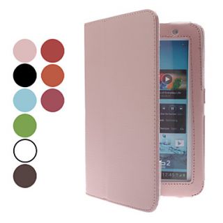 7 Inch Solid Color Litchi Pattern Full Body Folio Case with Stylus and Screen Protector(Assorted Colors)