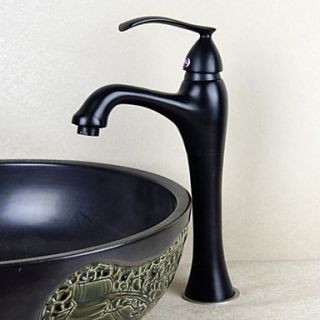 Retro Oil rubbed Bronze Finish Valve Single Handle One Hole Ceramic Brass Bathroom Sink Faucet