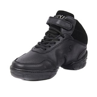 Stylish Unisexs Leather Upper Dance Sneakers
