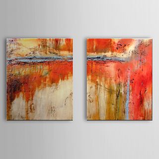 Hand Painted Oil Painting Abstract Set of 2 1307 AB0493