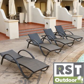 Deco Chaise Lounge Four Pack Patio Furniture