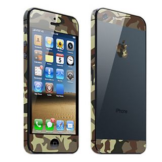 Camouflage Pattern Body Skin Guard for iPhone 5