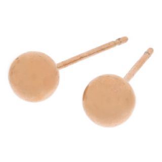 Rose Gold Ball Stud Earrings