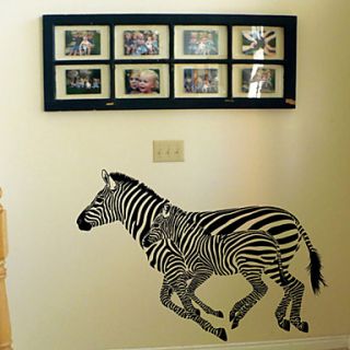Animal Running Zebra Wall Stickers