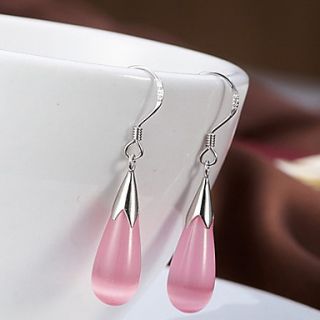 Womens Opal Water Drops Shaped Earrings