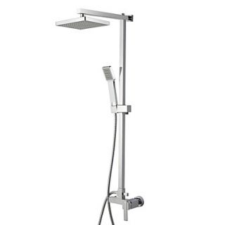 Contemporary Shower Faucet with 8 inch Shower Head Hand Shower