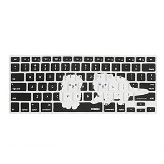 XSKN Silicon Laptop Keyboard Skin Cover for MacBook PRO MacBook Air Cute Cat