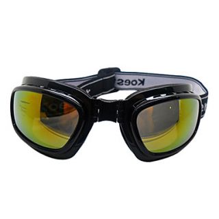 Black Collapsible Skiing Goggles