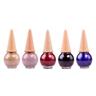 Ice Cream Shaped Sequins Nail Polish No.42 50(Assorted Colors)