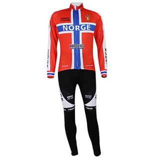 Kooplus2013 Championship Jersey Norway PolyesterLycraElastic Fabric Cycling Suits(Shirt Bib Pants)